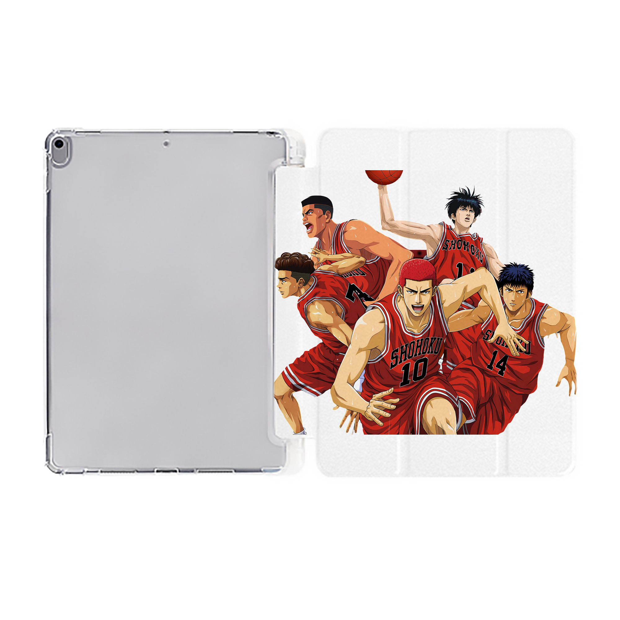 （画像用） SLAM DUNK／スラムダンク IPad ケース ペン収納付き 三つ折りスタンド PUレザー×シリコン 対応機種9.5/10.5/10.9インチ